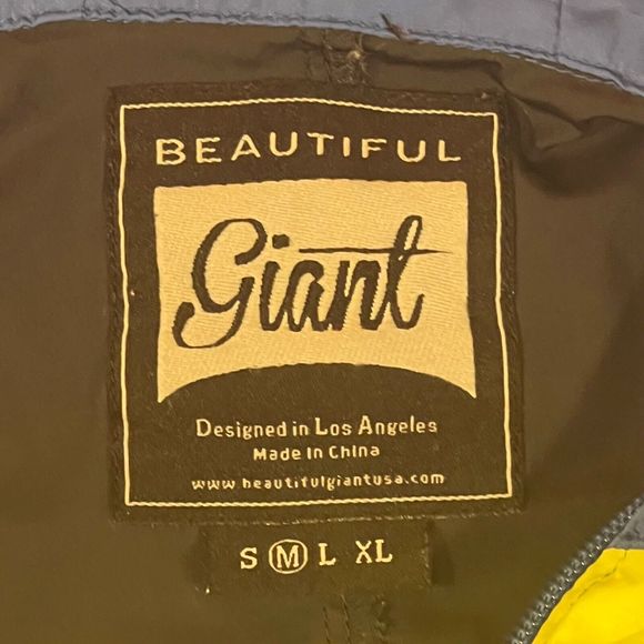 Beautiful Giant Men's Hooded Lightweight‎ Windbreaker Zip Hoodie Pullover Sz M - Picture 6 of 6